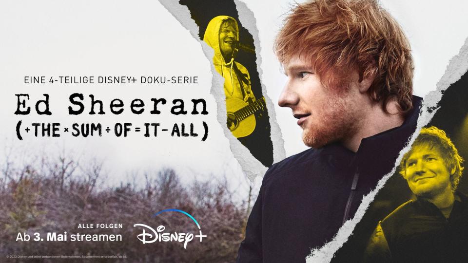 Die vierteilige Doku-Serie "Ed Sheeran: The Sum Of It All" ist ab Mittwoch, 3. Mai, bei Disney+ abrufbar. (Bild: Disney+)