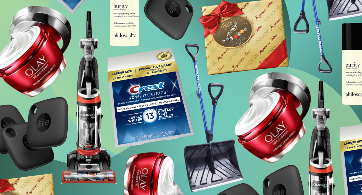 amazon canada weekend deals: crest whitestrips, olay face cream, lindor lindt chocolates, snow shovel, tile trackers, philosophy purity serum, bissell vacuum