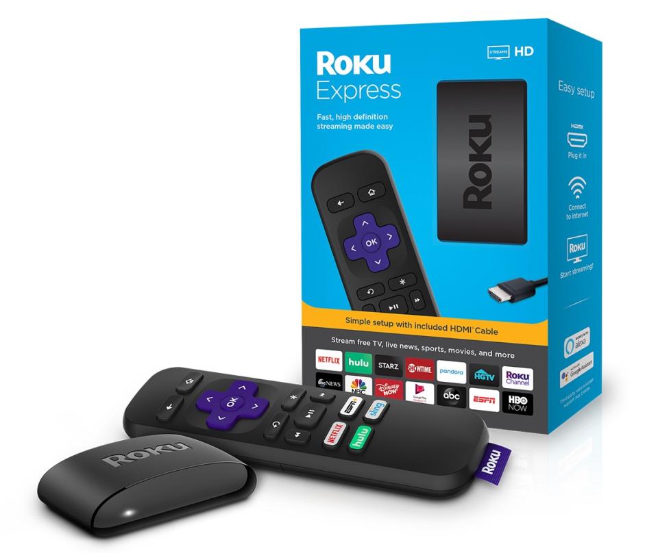 At $29, the Roku Express is Roku's entry-level streaming box. (Image: Roku)