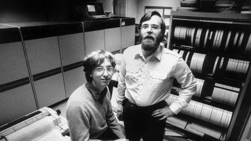 Bill Gates y Paul Allen, fundadores de Microsft en 1975