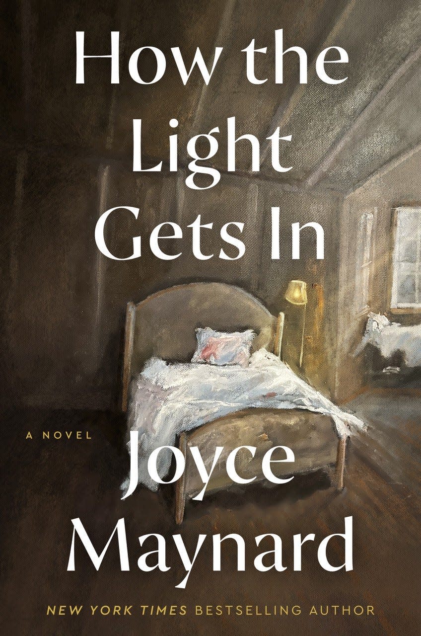 "How the Light Gets In" (William Morrow, $30) by Joyce Maynard, jacket painted by Daniel Thibeault.