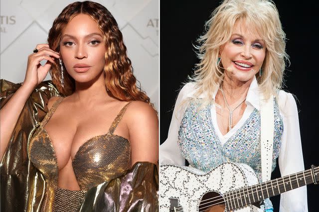 <p>getty (2)</p> Beyoncé, Dolly Parton