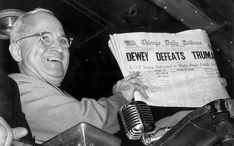 President Harry S. Truman declared an emergency to take control of steel factories during the Korean War - Credit: AP