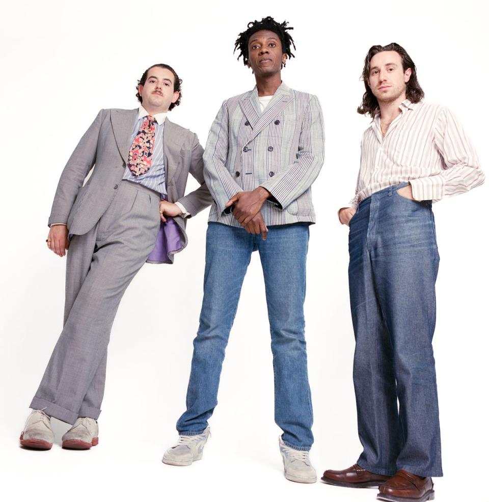 From left:  Isaac Benigson, Nnamdi Obiekwe and Alexander James (Photographed by Robin Hunter Blake for the Evening Standard)