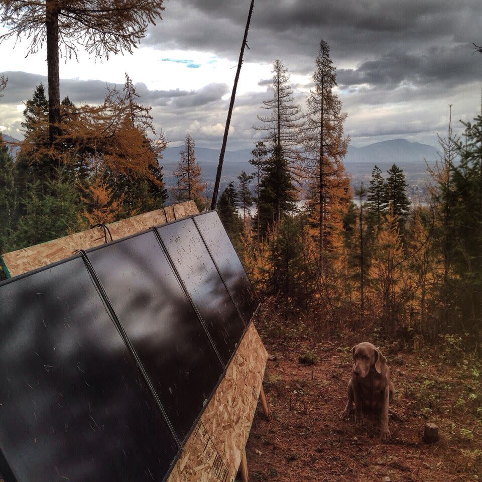 The Busbys’ off-the-grid yurt in Montana