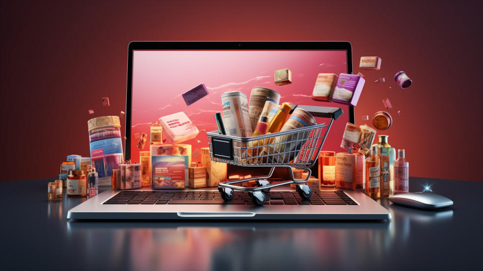 An e-commerce platform displaying a wide range of products to customers online.