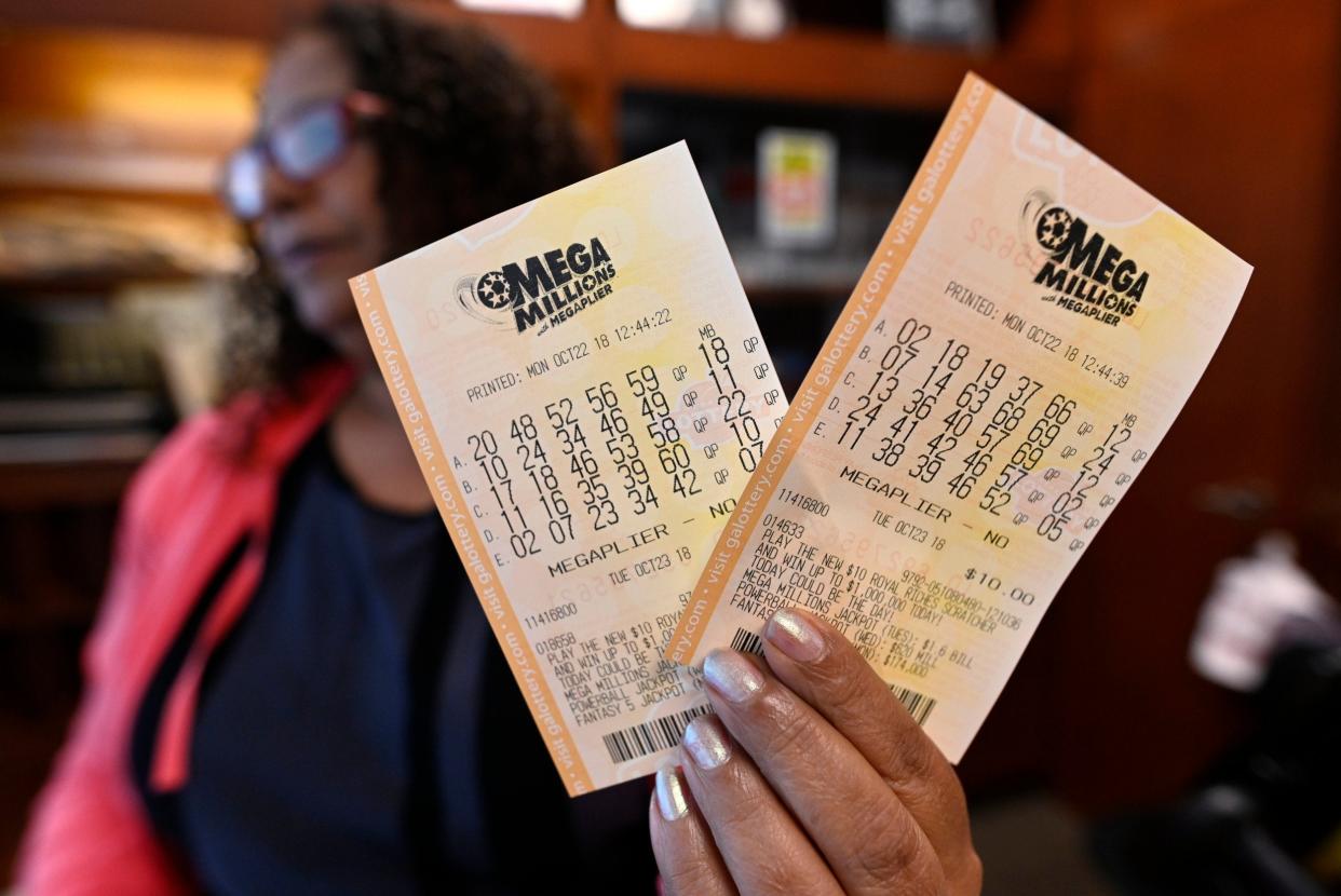 <p>Mega-Millions lottery tickets</p> (AP)