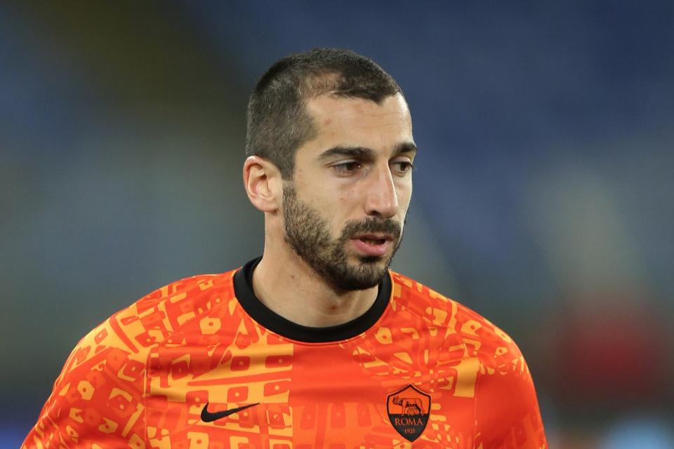 <p>Roma’s Henrikh Mkhitaryan faces former club Manchester United in the Europa League</p> (Getty Images)