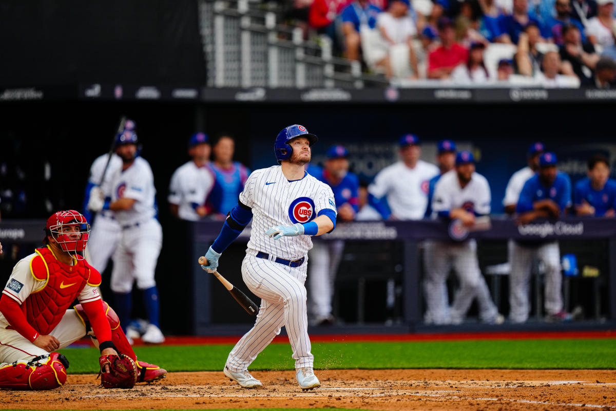 Ian Happ hits two home runs as the Chicago Cubs come out on top in London