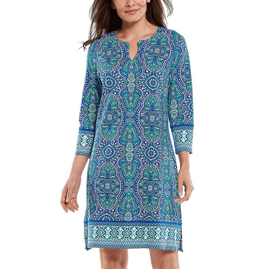 15) Coolibar Oceanside Tunic Dress