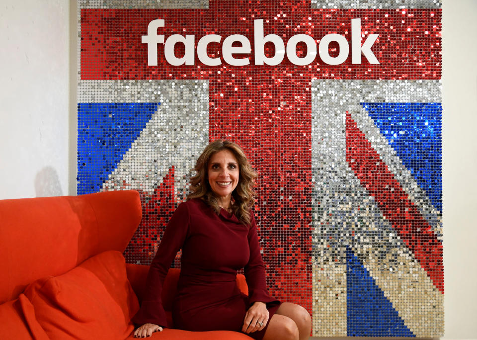 Mendelsohn, Facebook's EMEA VP sits for a portrait following a Reuters interview in London