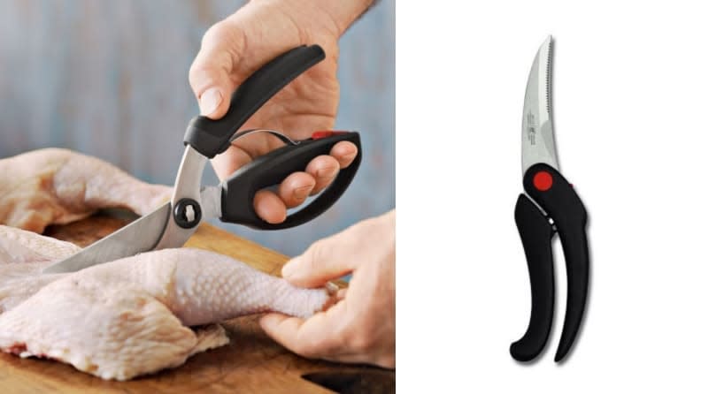 A good pair of poultry shears are great for spatchcocked chicken.