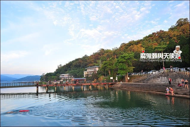 《南投景點美食》日月潭朝霧碼頭日出 埔里鹹油條 恆吉城早餐店蔥油餅加蛋