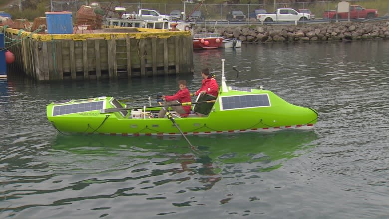 'I think we're crazy': Rowers leave St. John's on non-stop Atlantic voyage