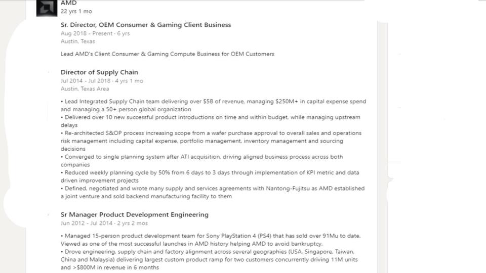 Directivo de AMD asegura que el PS4 salvó a la compañía de la quiebra
