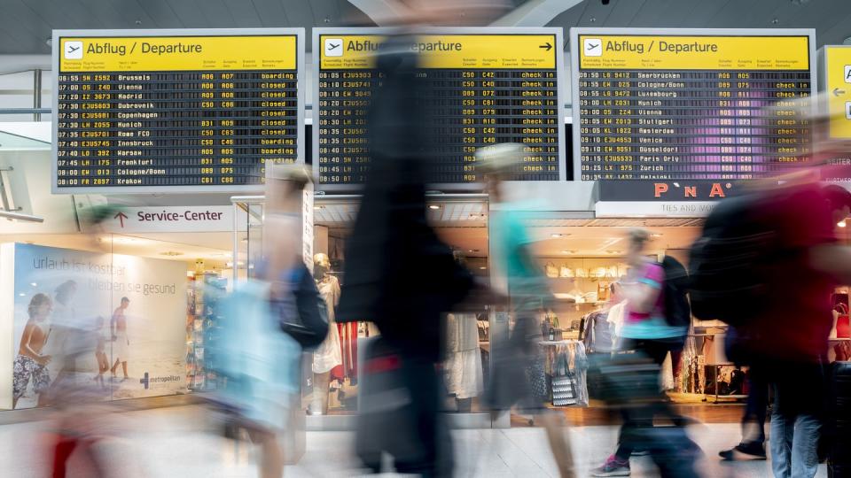 Die Zahl der Passagiere auf Inlandsflügen sank 2019 um 1,9 Prozent auf 47,1 Millionen.