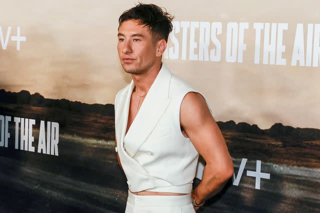 <p>Kevin Winter/GA/The Hollywood Reporter via Getty</p> Barry Keoghan attends the world premiere of "Masters Of The Air" in January 2024.