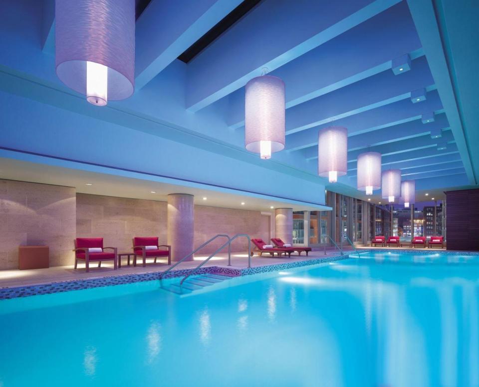 The indoor pool