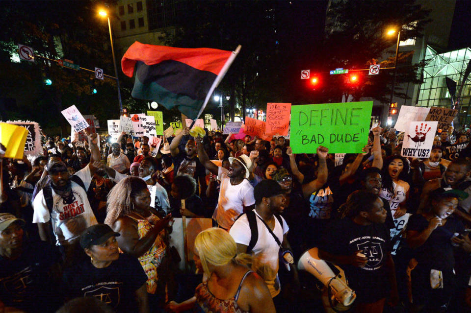 Protests in Charlotte, Atlanta after release of police shooting video