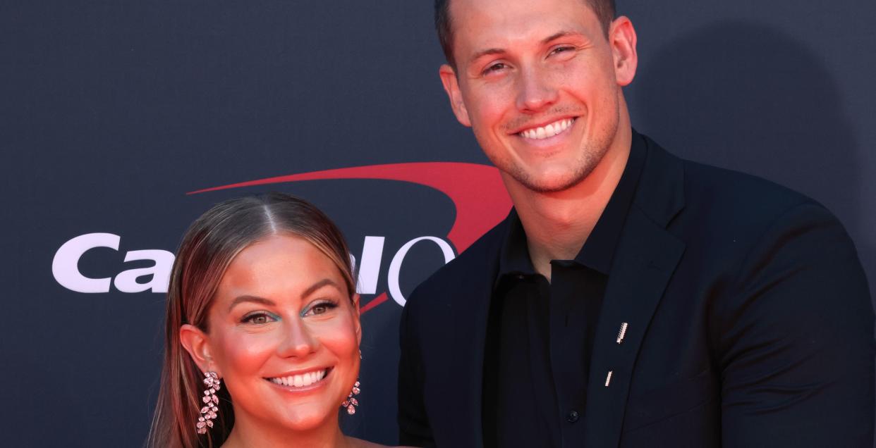 hollywood, california july 12 shawn johnson east and andrew east attend the 2023 espys awards at the dolby theatre on july 12, 2023 in hollywood, california photo by david livingstonfilmmagic