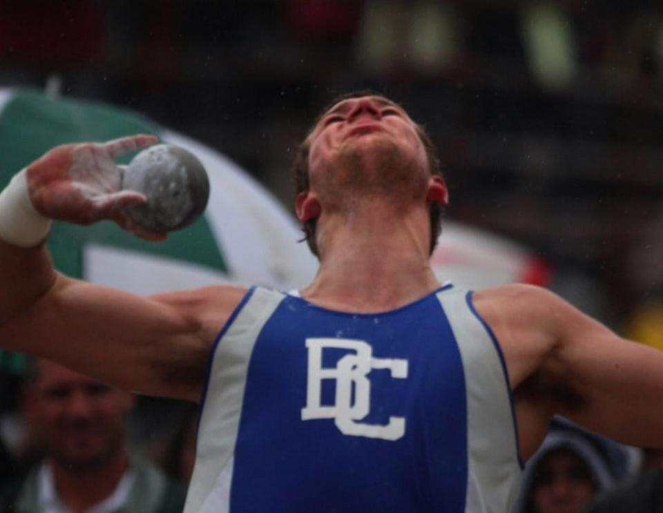 Joe Thomas, in addition to his time as a standout in football and basketball, was a state-level thrower for Brookfield Central.