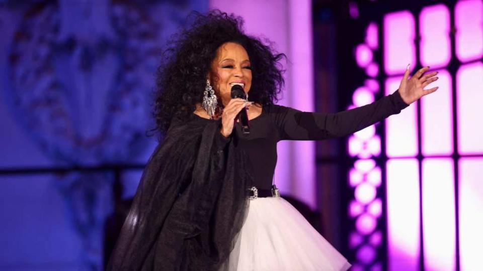 Diana Ross and others will be part of the new Fool in Love Festival this summer in California. Above, she performs in June 2022 during the Platinum Party at the Palace in London. (Photo by Henry Nicholls – WPA Pool/Getty Images)