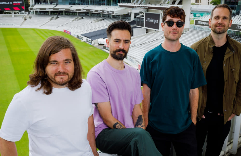 Bastille photographed at Lord’s to launch the music line-up of this year’s The Hundred cricket competition credit:Bang Showbiz