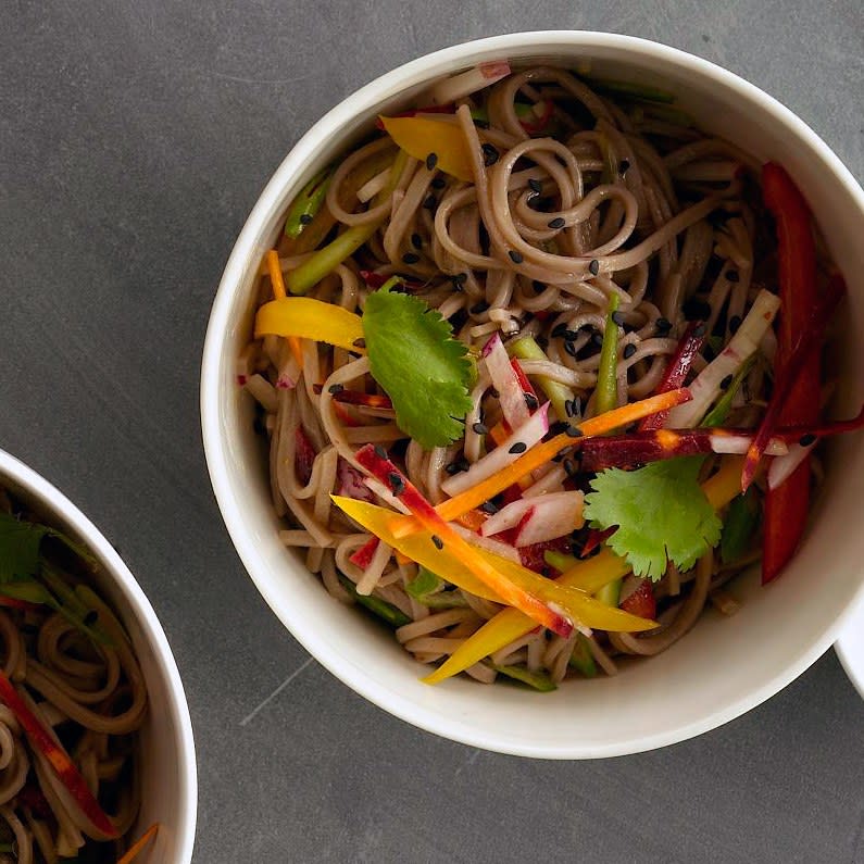 Cold Sesame Noodles with Summer Vegetables