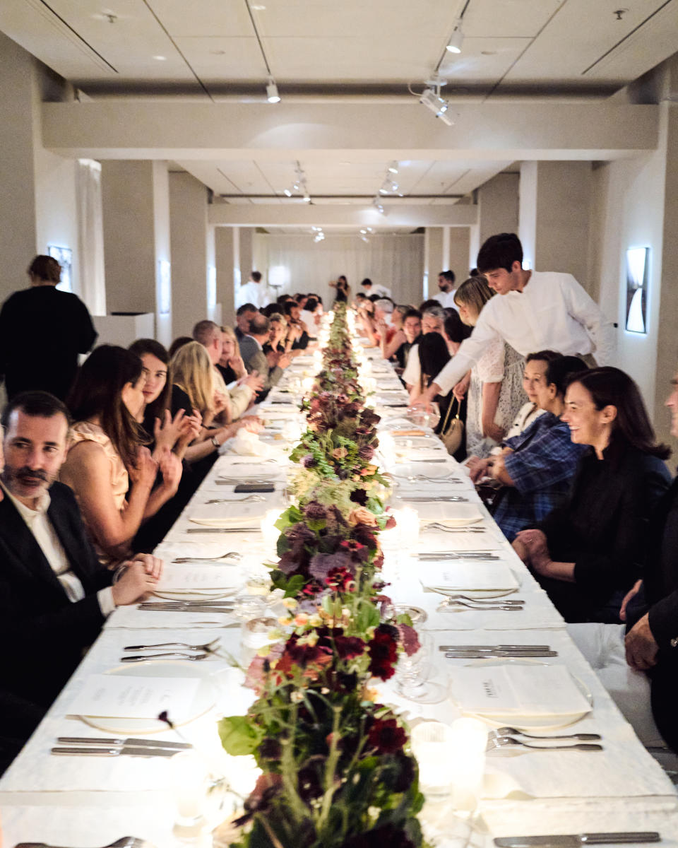 The dinner at the Apartment within the Zara Home Paris store.