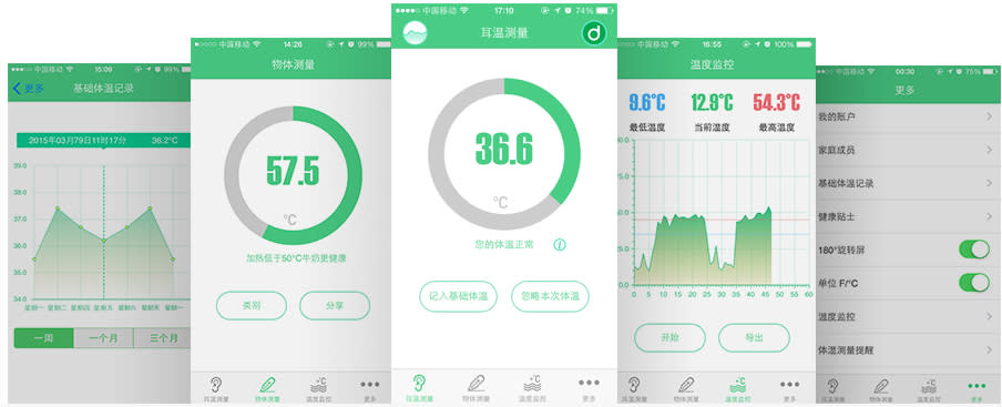 隨手測溫好記錄！iOS專用非接觸式溫度計