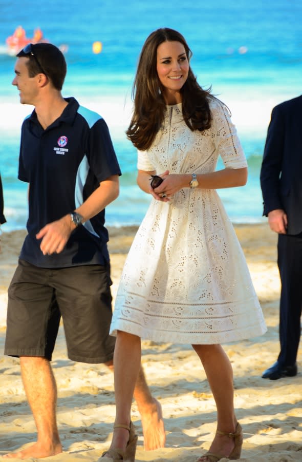 Catherine, Duchess of Cambridge and Prince William, Duke of Cambridge visit Manly Beach on Sydney's north shore, during their royal tour of AustraliaFeaturing: Catherine,Duchess of Cambridge,Prince William,Duke of CambridgeWhere: Sydney, AustraliaWhen: 18 Apr 2014Credit: LJPhotoCorp/WENN.com