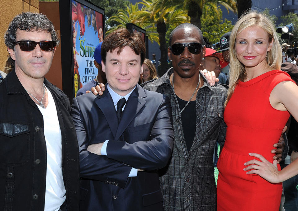 Shrek Forever After LA Premiere 2010 Antonio Banderas Mike Myers Eddie Murphy Cameron Diaz