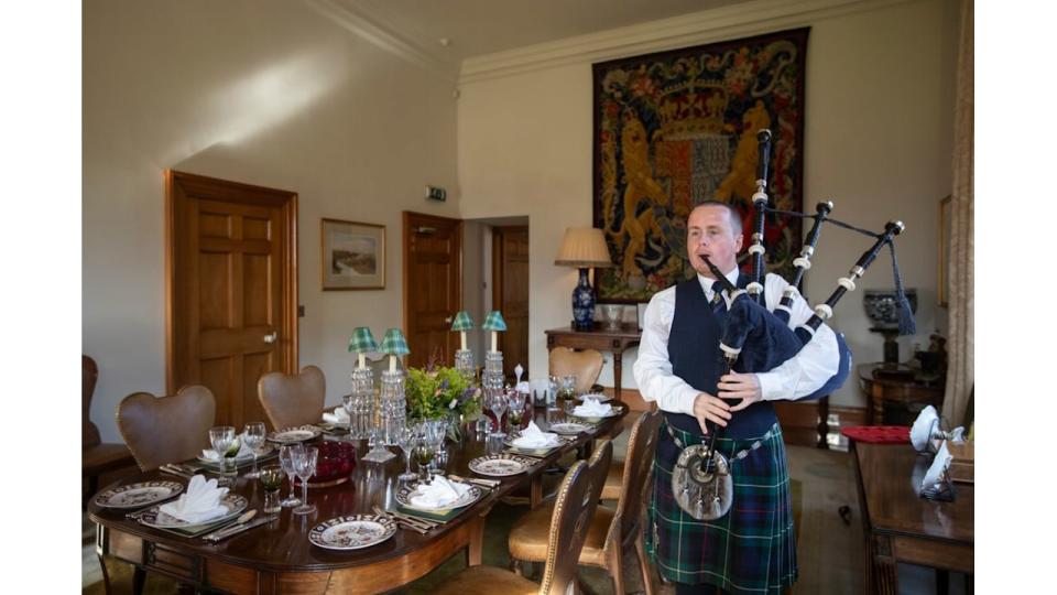 Guests can dine at The King's table at the Castle of Mey