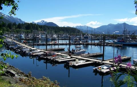 Boats moored in Sitka - Credit: Getty