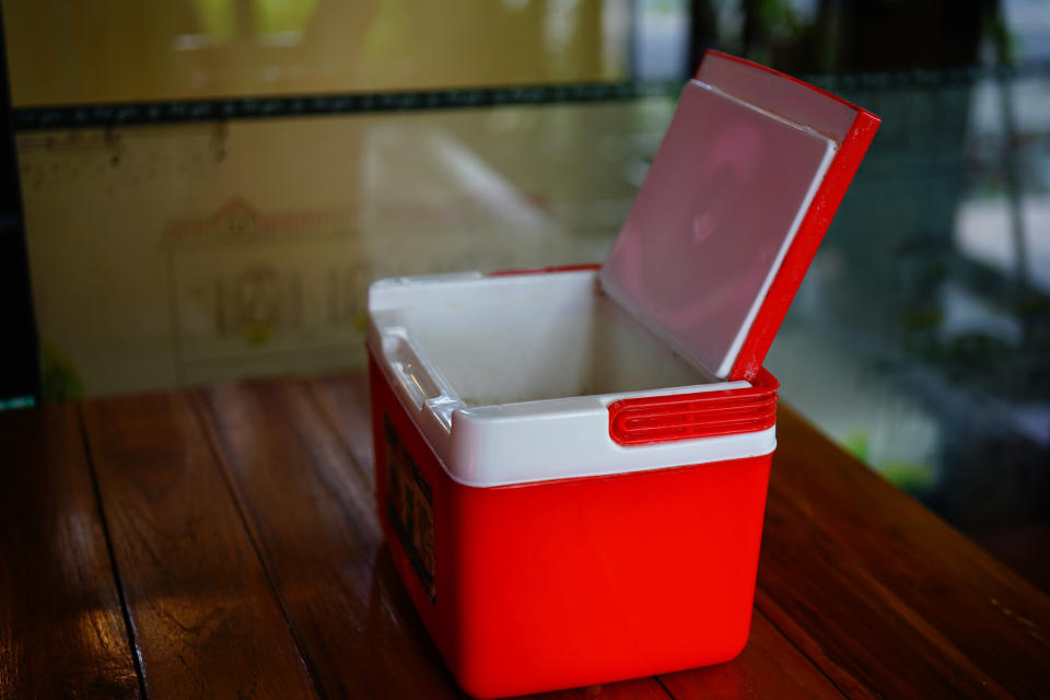 An ice cooler