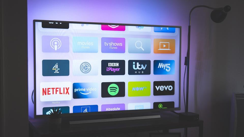 Apple TV on a television set