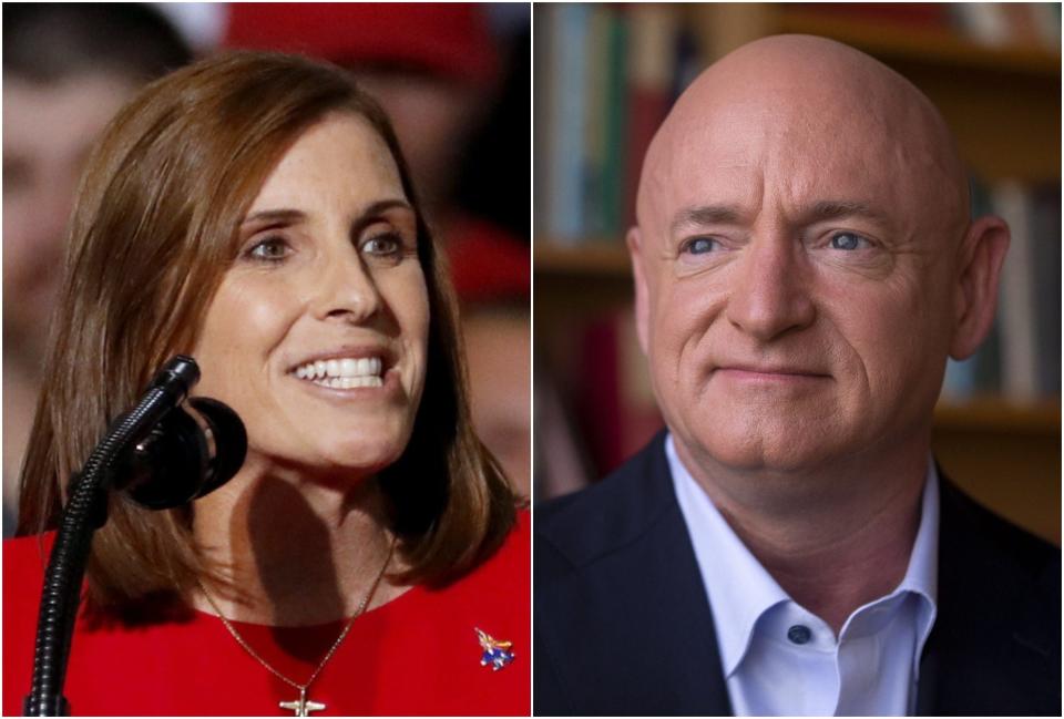 Martha McSally and Mark Kelly.