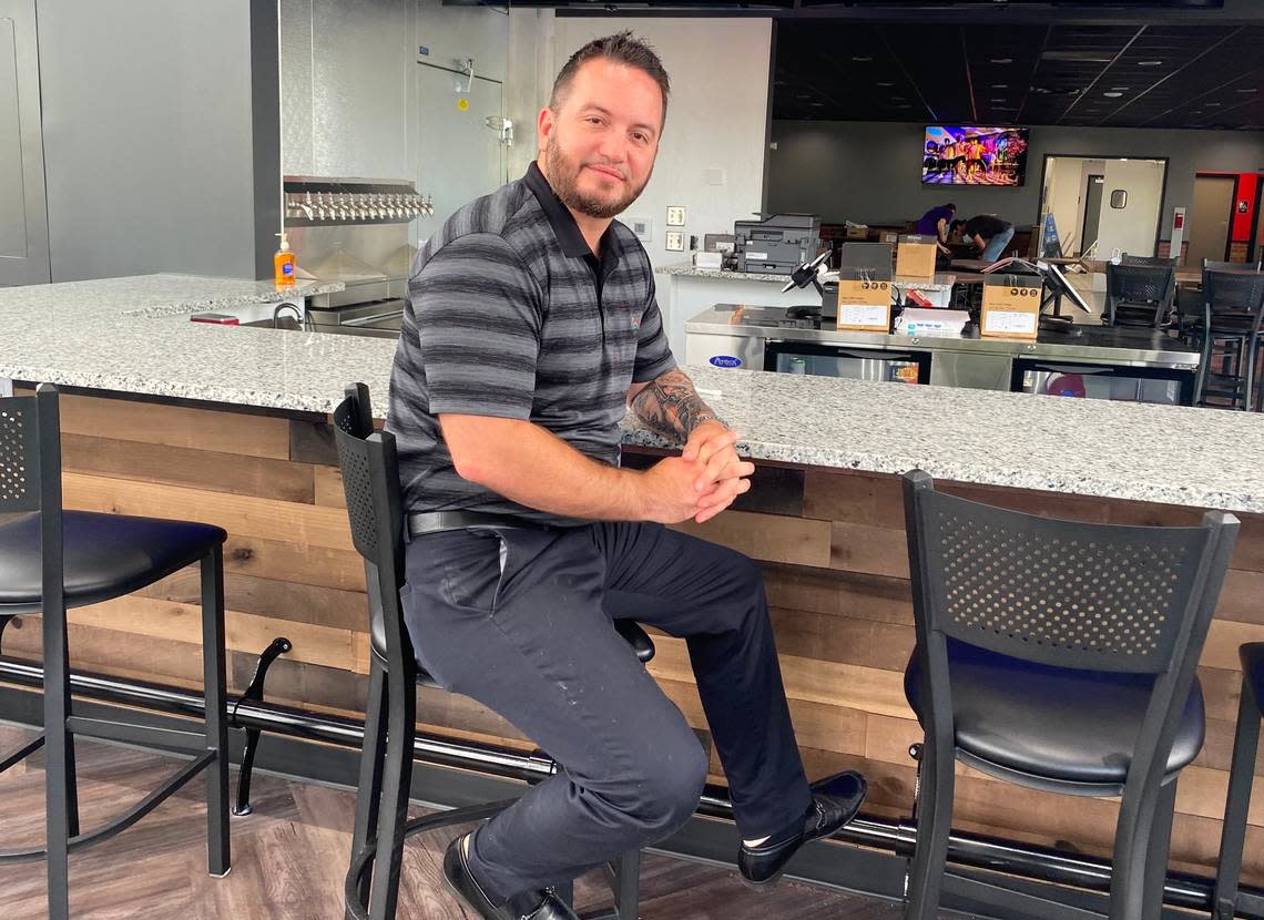 Santiago Munoz, the owner founder of The Angry Elephant at Central and Tyler, is opening a new concept in South Wichita called The Angry Elephant Burgers, Brew & Que.