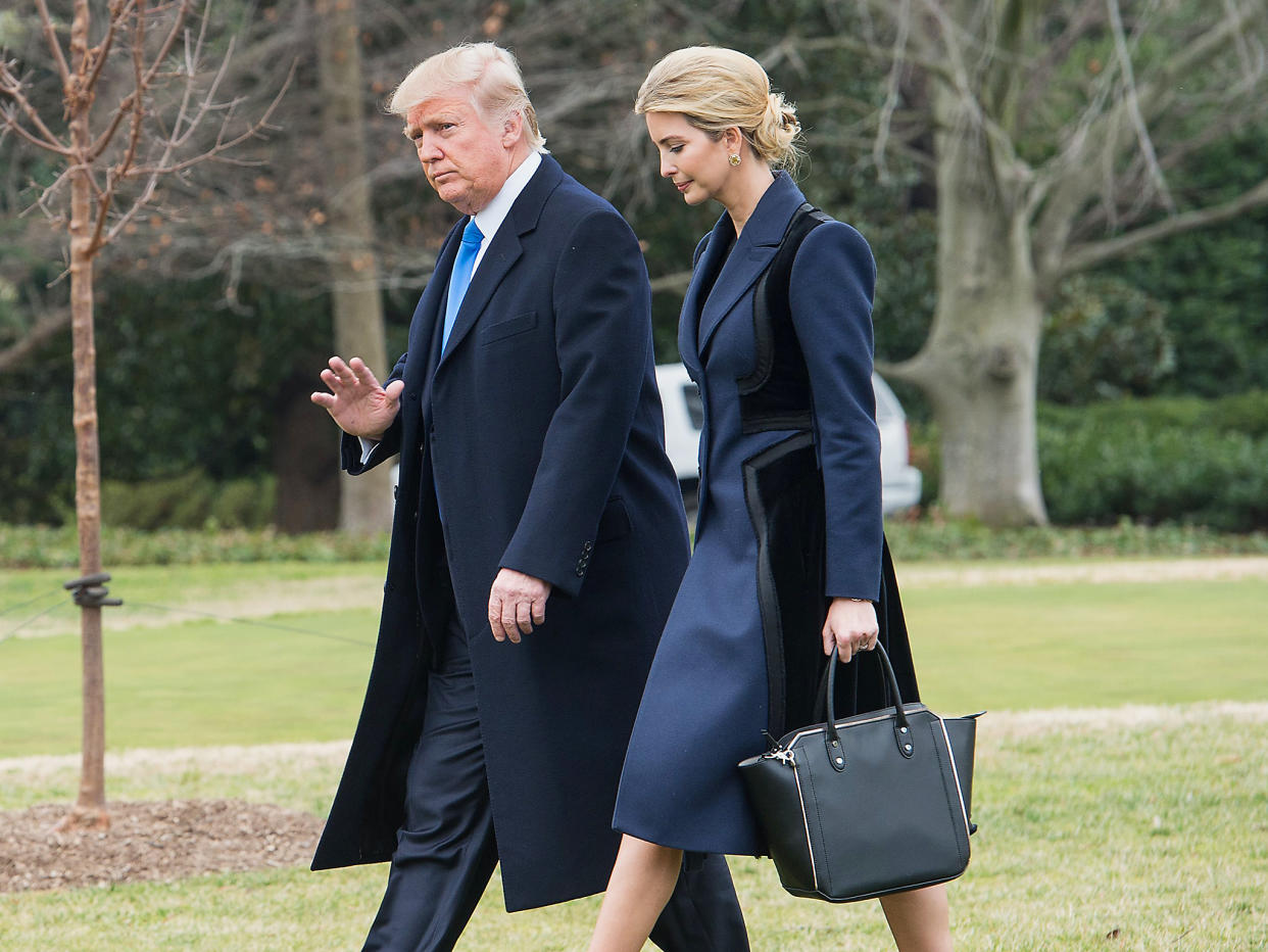 US President Donald Trump and his daughter Ivanka: Getty