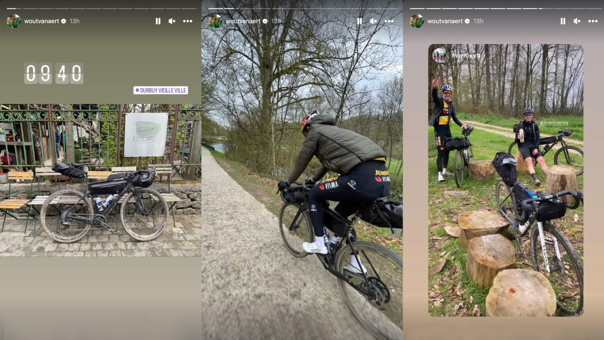  Wout van Aert's bikepacking trip 