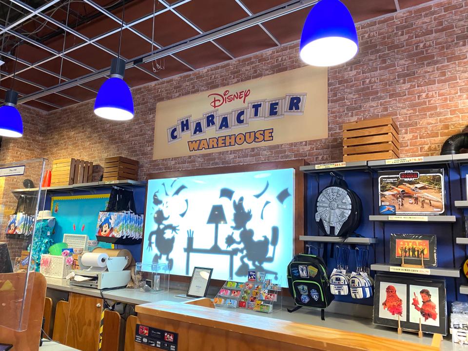 Inside Disney's Character Warehouse in Orlando, Florida.