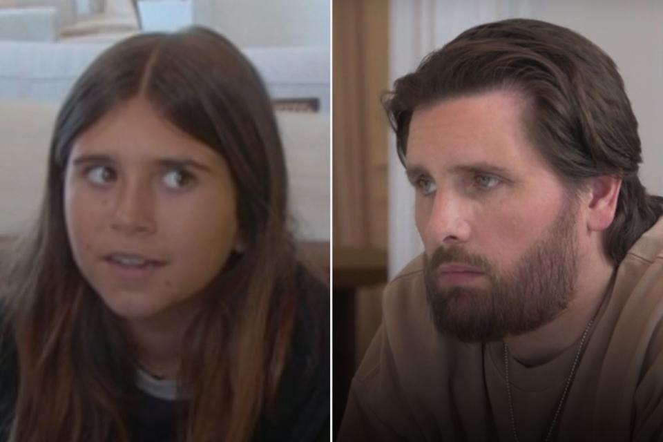 <p>Hulu</p> Penelope Disick (L), Scott Disick (R)