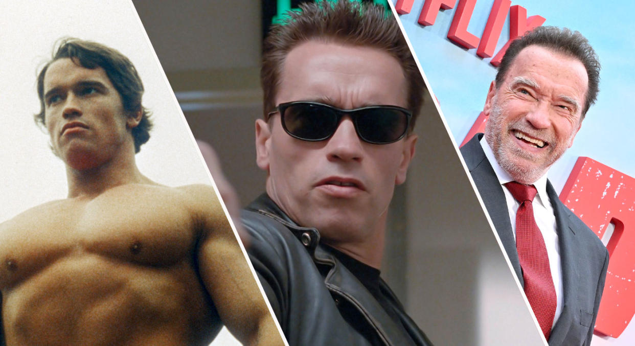 Arnold Schwarzenegger: From Hercules in New York to Fubar. (Getty/Studiocanal)