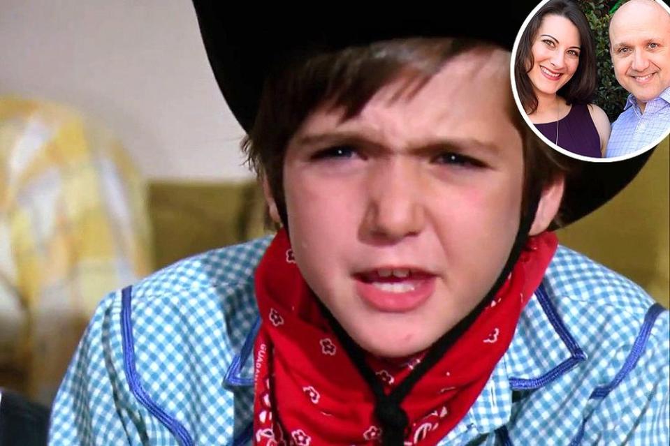 Paris Themmen as Mike Teevee in <em>Willy Wonka</em> (inset: Nikki Grillos and Paris Themmen)