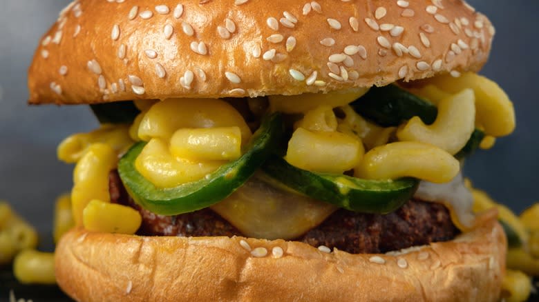 mac and cheese burger