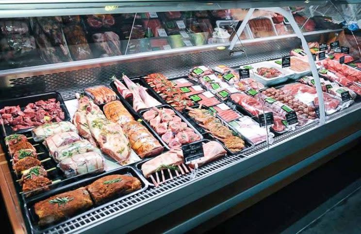 Meats on display at a supermarket in Singapore (Photo: SethLui.com)