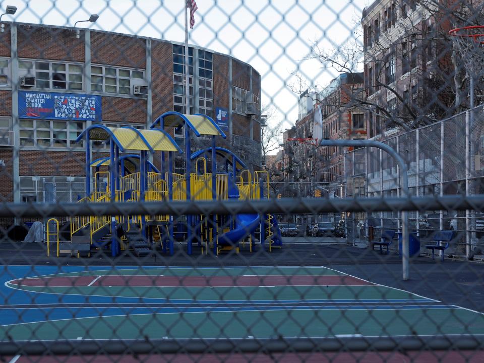 Coronavirus New York Empty Playground