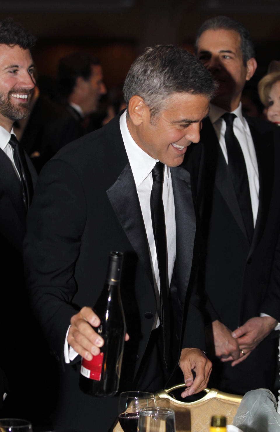 George Clooney attends the White House Correspondents' Association Dinner headlined by late-night comic Jimmy Kimmel, Saturday, April 28, 2012 in Washington. (AP Photo/Haraz N. Ghanbari)
