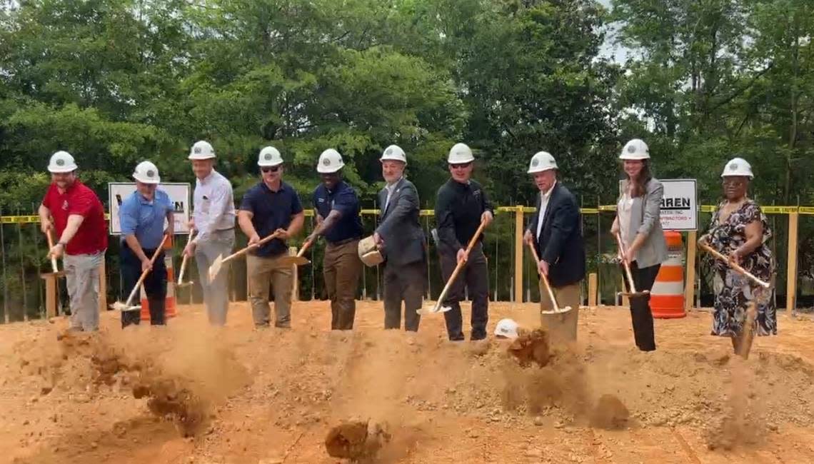 A ceremonial groundbreaking for Cliffview Lake Park on Tuesday marked the start of an improvement project in Macon, GA. Courtesy Macon-Bibb County