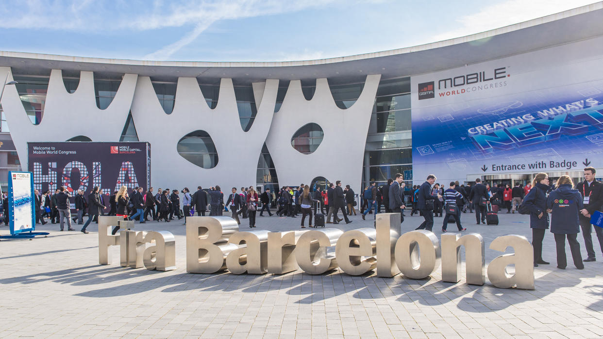  The MWC conference in Barcelona, Spain. 